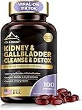 MEGNETA Kidney Cleanse Detox & Repair, Kidney & Gallbladder Health Support Supplement with Cherry, Nettle Leaf, Cranberry & Dandelion, Promotes Urinary Health, Bladder & Fluid Balance, 100 Softgels