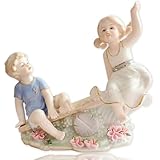 【Porzellan-Jubiläumsgeschenke, Paar-Kunsthandwerk, Heim-Schreibtisch-Kunstdekoration, Sammlerstück, tolles Geschenkhandwerk, es ist ein wunderbares romantisches Paar-Dekor, Inneneinrichtungskollektion, Schlafzimmerdekor für Paare, Figur.