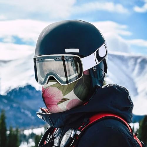 Balaclava con estampado de flores hawaianas para hombres y mujeres, máscara facial con protección solar, transpirable, para senderismo, ciclismo, carrera y conducción miniatura 5