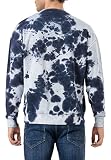 Redbridge Bluza męska z okrągłym dekoltem sweter batik, niebieski, L