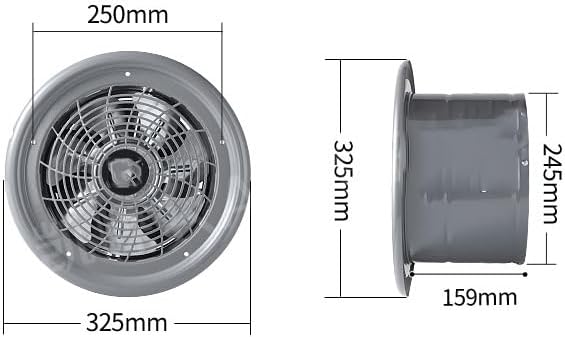 Circular Exhaust Fan Low noise Kitchen Smoking Wall Mounted