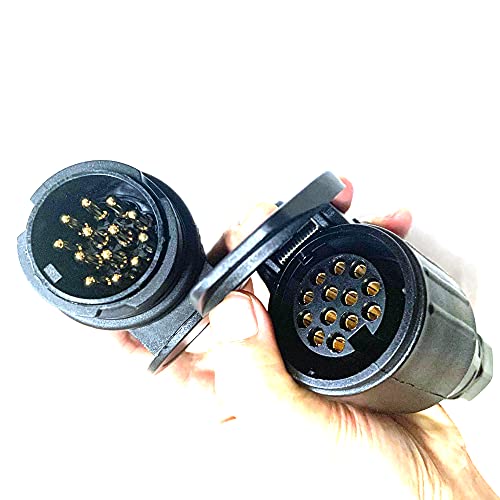 JVJ 2.0m 13-polig auf 13 Polig Adapter Stecker Verbindung Verlängerungskabel für Anhänger Bootstrailer PKW TreckerPKW-Anhänger Caravan Wohnwagen Fahrradträger usw – Bild 3