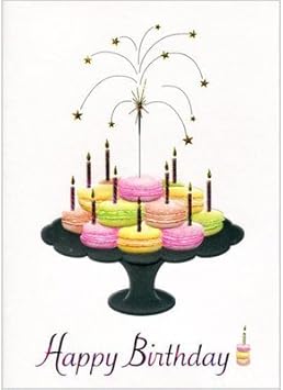Amazon Paula Skene Birthday ハッピーマカロン 誕生日カード グリーティングカード 文房具 オフィス用品