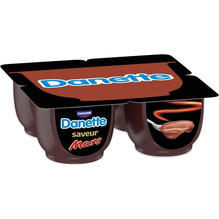 DANETTE Mars Crème dessert au chocolat et caramel 4 x 115 g