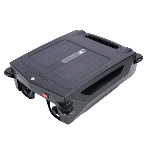 Hamwesh Robot Desnatador de Piscina Solar, Limpiafondos Robótico, Limpieza Continua de 5 Horas, Energía Solar, Carga Dual, Protección de Aguas Poco Profundas, Aspirador de Piscina para Elevada, con