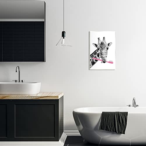 Image of Funny Animal Bathroom, 13 x 19 Inch Mounted Print on Wall Plaque