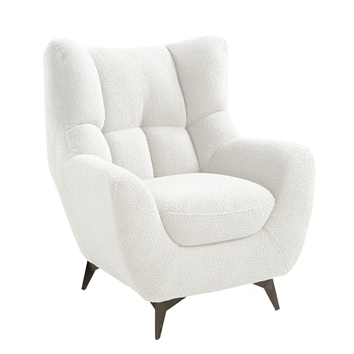 Atlantic Home Collection Sessel Shawn bezogen mit Teddystoff, weiß,...