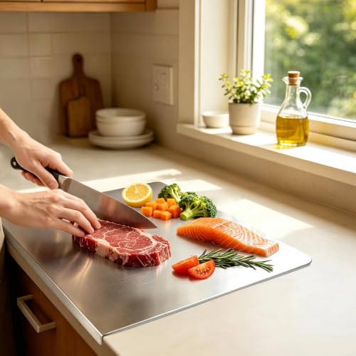Stainless Steel Cutting Board for Kitchen 23.6"x15.7" / 60x40cm