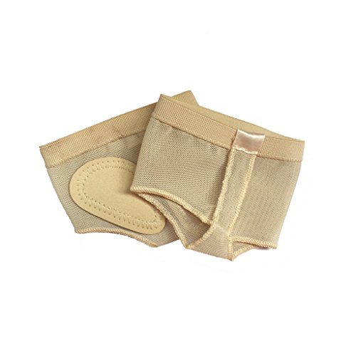 Best Dance Belly/Ballet Dance Toe Pad Foot/Feet Thong Protection Dance Socks (Medium, Champagne)