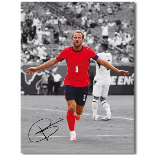 Bovoey Harry Kane Soccer Legend Signed Soccer Poster Harry Kane Posters Canvas Prints Picture For Teen Boy Girls Gifts