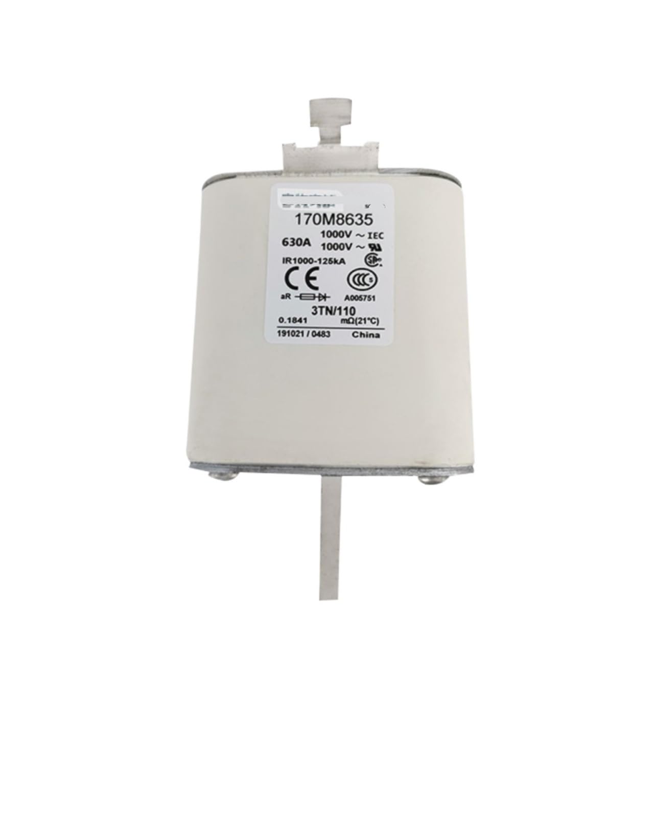 Fusible à limitation de courant MYRRHE 170M8635 évite les surcharges