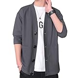 [Metakey] カーディガン メンズ 秋 ビジネス カジュアル 無地 アウター おしゃれ 大きいサイズ