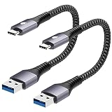 【30cm kurz Kabel】Das CONMDEX 0,3m kurze USB C Kabel ist perfekt für Ihre Powerbank, Dockingstation und Ihr Auto geeignet. 30cm kurz Länge vermeiden Platzgewirr. Bitte beachten Sie: Nicht kompatibel mit Micro USB und Lightning Port