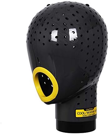J&F CO.Hair Dryer Fresh Wig Head Dryer Wig Stand Wig Holder Mannequin Head, Drying Wig from Inside to Outside, Quickly, Easily, for Lace Wig Scalp Cap Net (Black)