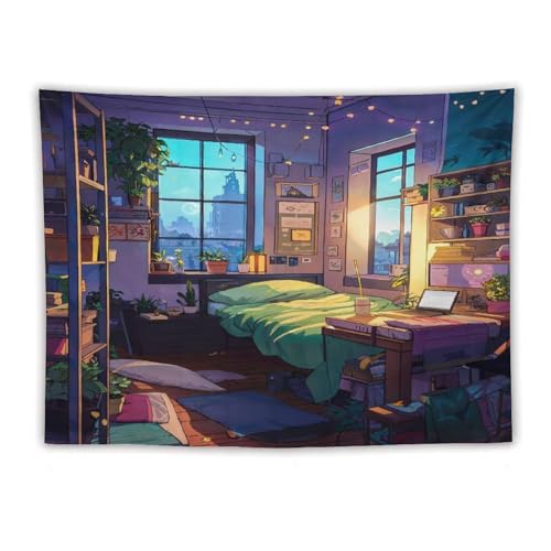 Tapisserie murale japonaise grand format 150x200cm tenture decoration salon et affiche chambre