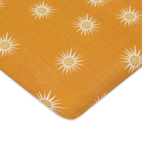 Babyletto Muslin Baby Bassinet Sheets for Girls & Boys in Golden Hour by babyletto - Used condition - US$27.06
