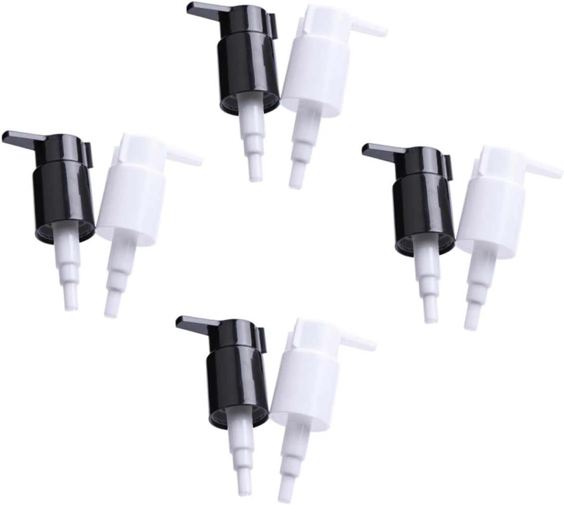 8pcs Plastic Lotion Pump Dispensers with Clips Replacement Heads