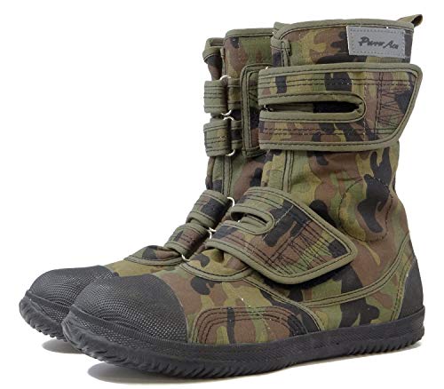 Power Ace スチールつま先安全タクティカルブーツ 迷彩グリーン US サイズ: 9.5 Wide Women/8 Men