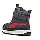 PUMA Unisex Baby Evolve Boot Puretex AC+Inf Sneaker, Galactic Gray-Tart Cherry Black, 25 EU