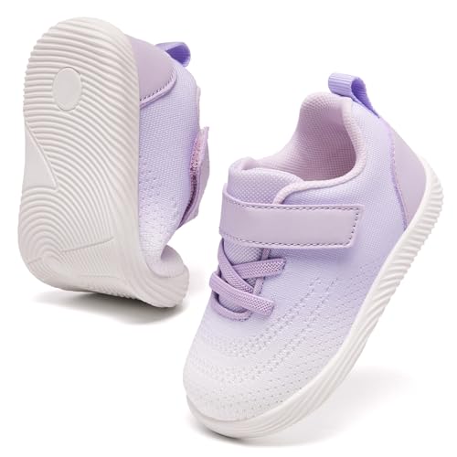Image of MORENDL Toddler Sneakers Baby Boys & Girls Barefoot Shoes Lightweight Breathable Walking Running Tennis Athletic Sport Shoes
