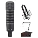 Electro-Voice RE20 Broadcast Announcer Microphone (Black) Bundle with Mic Shockmount & Broadcast Arm