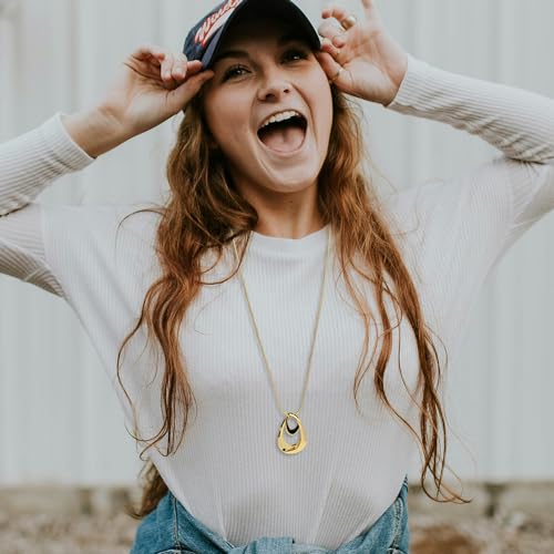 Madison Tyler Gold Plated Jewelry Set for Women | Silver Teardrop Pendant Necklace Trendy | Long Necklace with Snake Chain | Fashion Dangle Earring Set3