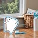 SHAPES ETC. 35 Sheets Tooth Mini Notepad 3in - Brush, Flossing Teeth, Healthy Hygiene, National Dentists Day, Dental Month, Cavities, Tooth Fairy, Dentist, Preventative, Classroom Crafts, Made in USA