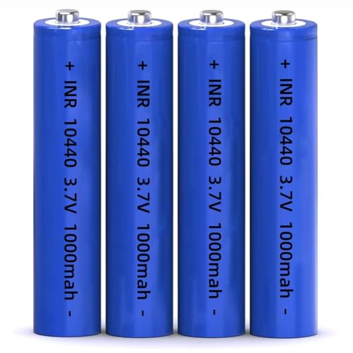 Renyqatt 4-Pack 10440 1000mAh Lithium Polymer Batteries