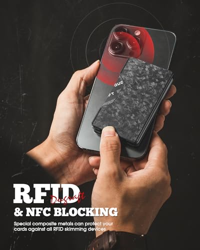 DUGRAFT Slim Wallet for Men Minimalist Metal Credit Card Holder RFID Blocking Front Pocket for 15+ Cards, Easily Removable Money & Cards3