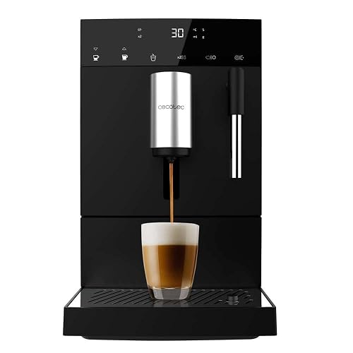 Cecotec Cafetière Compacte Superautomatique avec Cuiseur Vapeur Compact Cremmaet. 1350W,