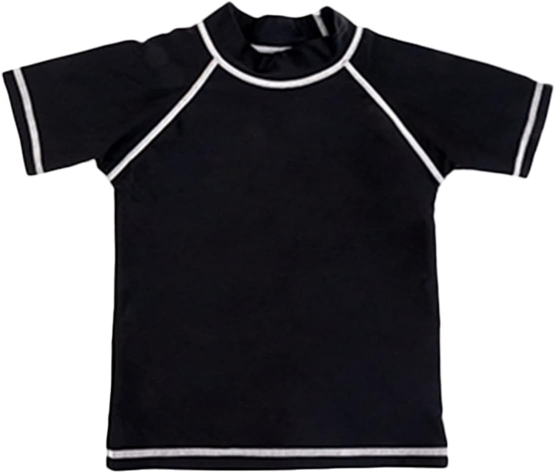 VINICUNCA Boys' Rash Guard Toddler UPF 50+ Rashguard Short Sleeve Sun Protective Swim Shirt
