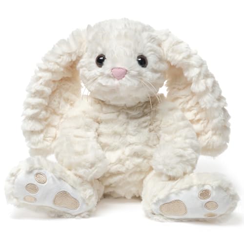 Bearington Creamy The Easter Bunny Stuffed Animal - 10" Soft Plush Rabbit Toy with Fluffy Fur - Adorable Toy Bunny with Cuddly Design - Cute Easter Stuffed Animal Gift for Kids and Babies by Bearington Collection - Used condition - US$31.65