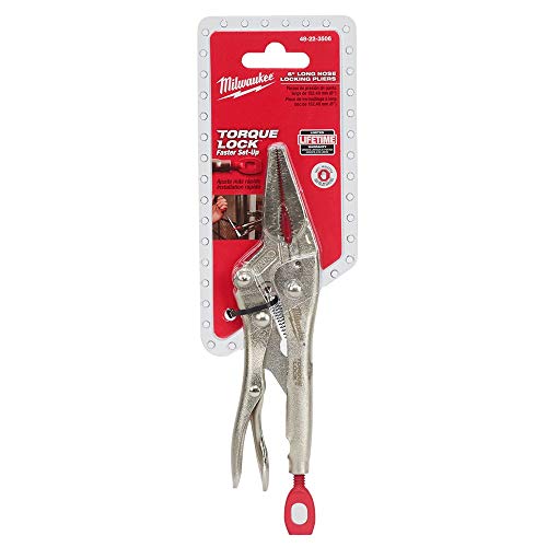 Milwaukee 48-22-3506 6" Long Nose Locking Pliers #TOP5