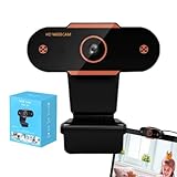 【Klares und glattes Video】Diese Webkamera verfügt über einen 2-Millionen-Sensor und eine echte Farbtechnologie, die ein glattes und realistisches Bild für Ihre Online-Meetings gewährleistet. Es kann auch schnell und genau fokussieren, und unterstützt 1080P-Videoauflösung für ein qualitativ hochwertiges Bild.