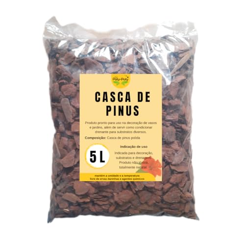 Casca de Pinus 5 Litros para Decoração