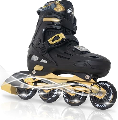MammyGol Adjustable Inline Skates with Flashing Wheels