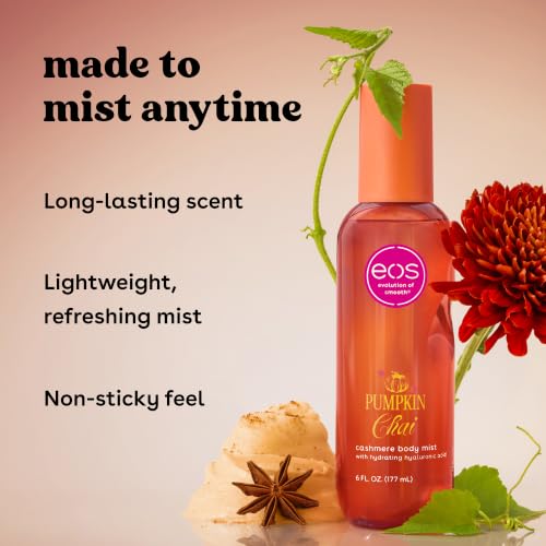 Image of eos Cashmere Body Mist, Pumpkin Chai, Fall Fragrance Mist, 6 fl oz