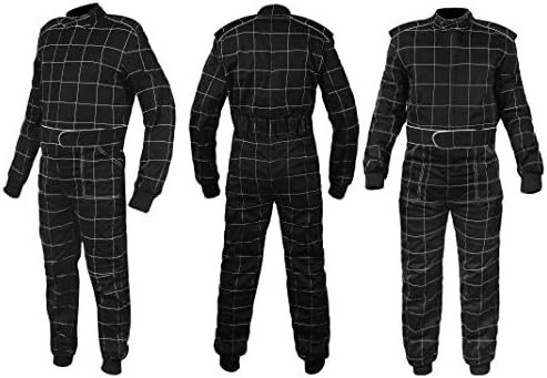 Sparx Sports Go Kart Racing Cart Karting Suit Black (Medium)