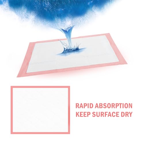 Rocinha Disposable Changing Pads for Baby 100 Pack Waterproof Diaper Changing Pad Cover Breathable Underpads Bed Table Protector Mat Baby Changing Pad Liner, 17 Inches x 13 Inches