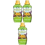 Espoma 8 Ounce Concentrated Organic Indoor Plant Food - Indoor Plant Fertilizer for Large & Small Plants Like Pothos, Fiddle Leaf Fig, Monstera, Snake & Palms - Pack of 3