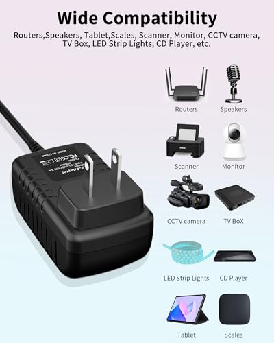 IMGPower AC/DC Adapter Compatible with Black & Decker CHV1410B CHV1410 B 14.4V DC 14.4 Volts 14.4VDC Lithium Hand Vac Dust Buster Dustbuster B&D Vacuum Cleaner 17V - 18V Power Supply