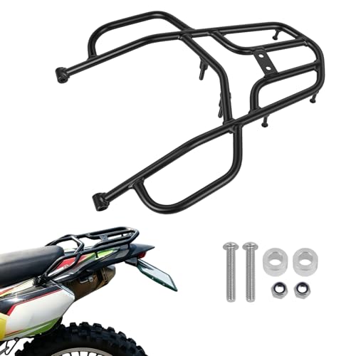 KKZOL Rear Luggage Rack Compatible with Kawasaki KLX250 KLX250S KLX250SF KLX300 KLX300SM 2009-2023 Mortorcycle Tail Storage Rack Carrier