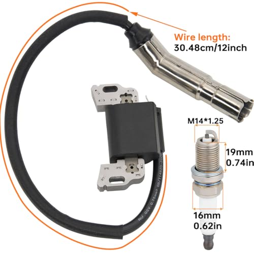 ZAMDOE 595304 Zündspule Magnetanker ersetzt für Briggs und Stratton 799650 592841 795315 Zündspule 17 PS 17,5 PS 19,5 PS 20 PS Intek OHV-Motor, kompatibel für Craftsman-Rasenmäher