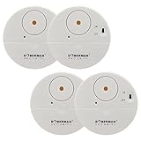 WOWSEA Ultra-Dünner Fensteralarm Glasbruchalarm Mini-Alarmanlage Aufkleber Alarmanlage mit...
