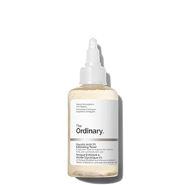 The Ordinary Glycolic Acid 7% Exfoliating Toner, Brightening and Smoothing Daily Toner for More Even-Looking Skin Tone