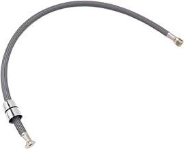 Nylon Braided Flexible Water Hose 50 cm/60 cm/85 cm F1/2 M15 x 1 for Kitchen Tap Pull Out Faucet, Rotary Tube, Plumbing Black and Grey (Colour: 50 cm Grey)