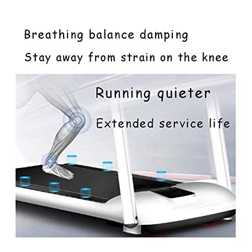 Image of Treadmill Folding Electric Treadmill No Noise Non Slip Runway Free Installation Design Multi Function Fitness Equipment for Home and Gym Use