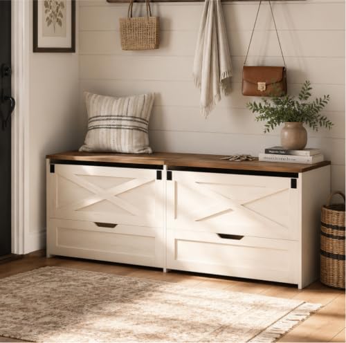 Hzuaneri 59-Inch Farmhouse Bench