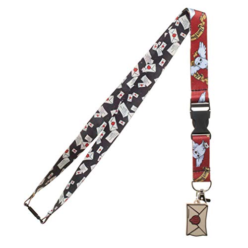 Harry Potter Letter to Hogwarts and Hedwig Breakaway Lanyard with Charm