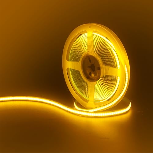 Tira LED 12V COB 5 metros color Naranja miniatura 2
